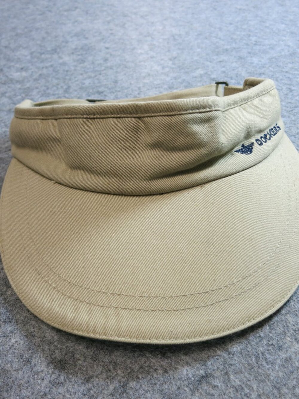 Dockers Cotton Visor Full Strap Adjustable Headwear Sun Protection Cap OS